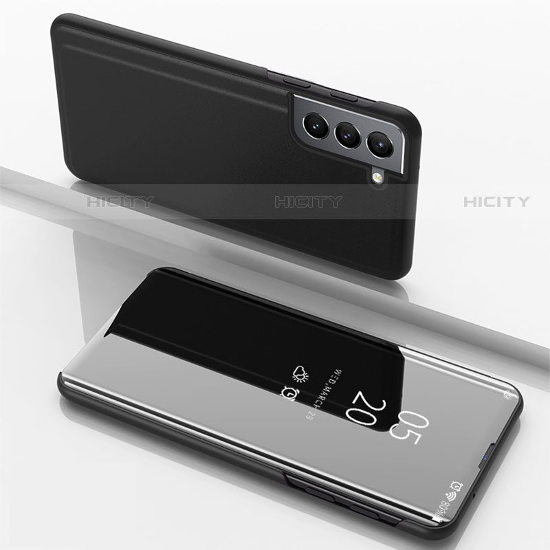 Coque Portefeuille Livre Cuir Miroir Housse Etui Clapet pour Samsung Galaxy S21 FE 5G Plus