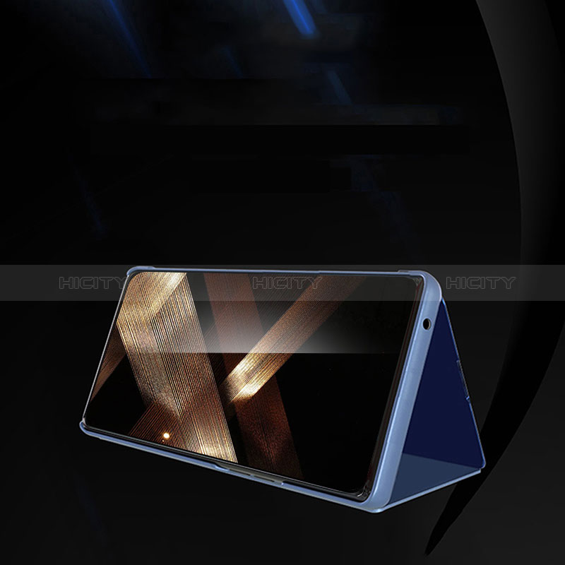 Coque Portefeuille Livre Cuir Miroir Housse Etui Clapet pour Samsung Galaxy S24 5G Plus