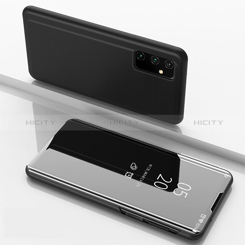 Coque Portefeuille Livre Cuir Miroir Housse Etui Clapet ZL1 pour Samsung Galaxy A15 5G Noir Plus