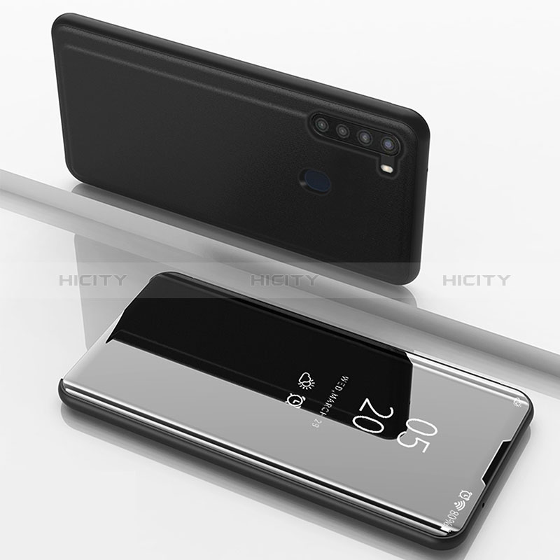 Coque Portefeuille Livre Cuir Miroir Housse Etui Clapet ZL1 pour Samsung Galaxy A21 Plus