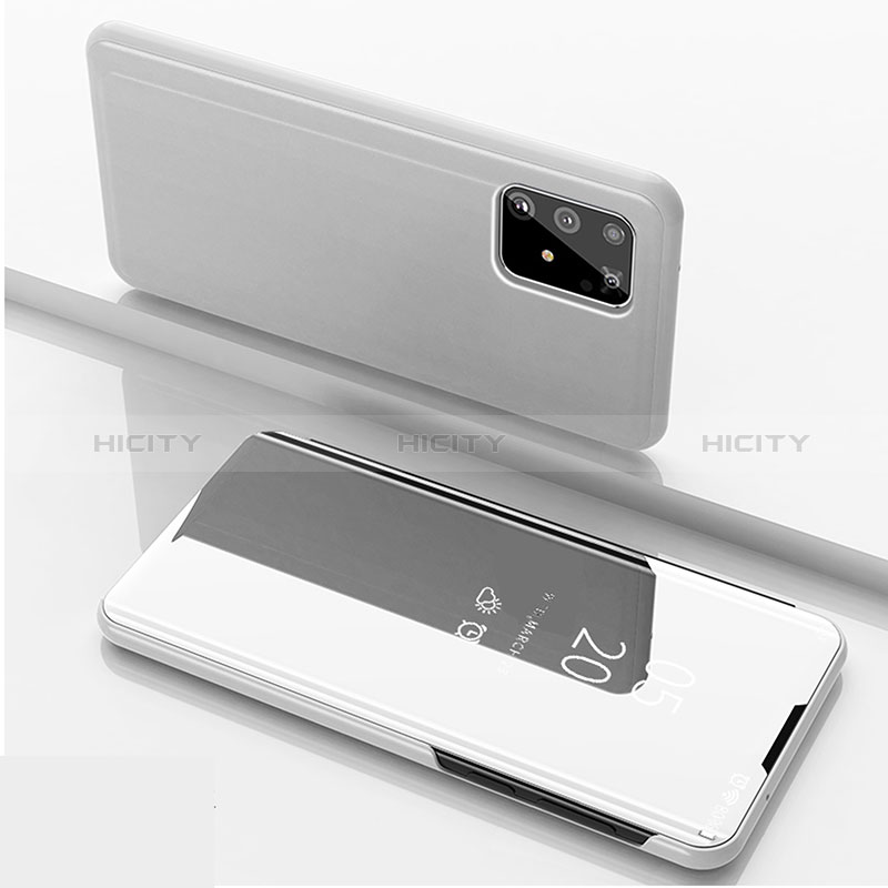 Coque Portefeuille Livre Cuir Miroir Housse Etui Clapet ZL1 pour Samsung Galaxy A91 Plus