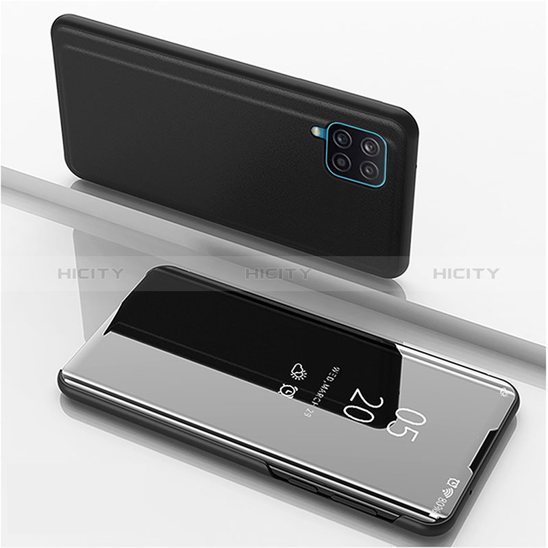 Coque Portefeuille Livre Cuir Miroir Housse Etui Clapet ZL1 pour Samsung Galaxy M12 Plus