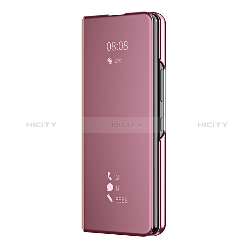 Coque Portefeuille Livre Cuir Miroir Housse Etui Clapet ZL2 pour Samsung Galaxy Z Fold3 5G Plus
