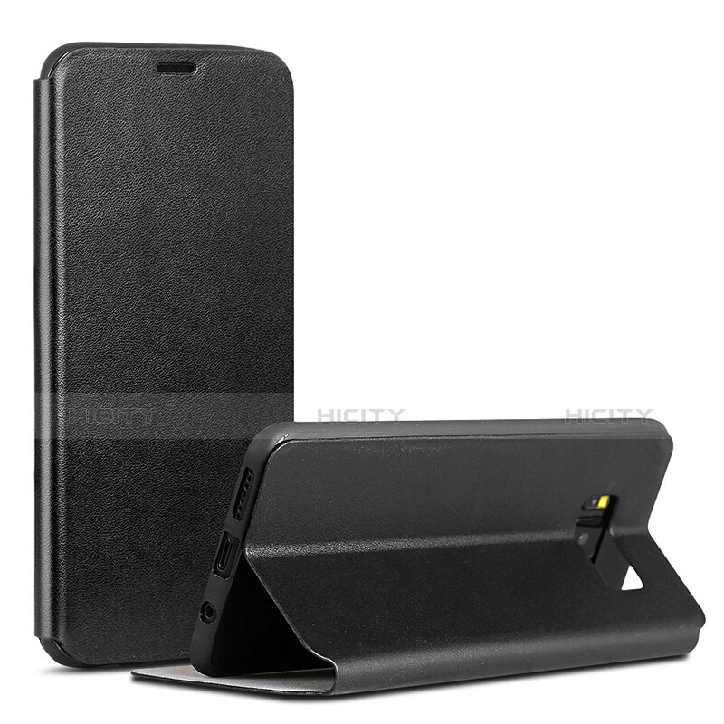 Coque Portefeuille Livre Cuir P01 pour Samsung Galaxy S8 Noir Plus