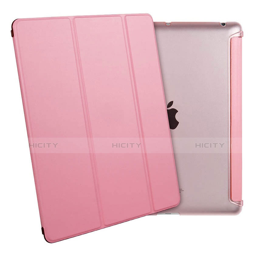 Coque Portefeuille Livre Cuir pour Apple iPad 2 Rose Plus