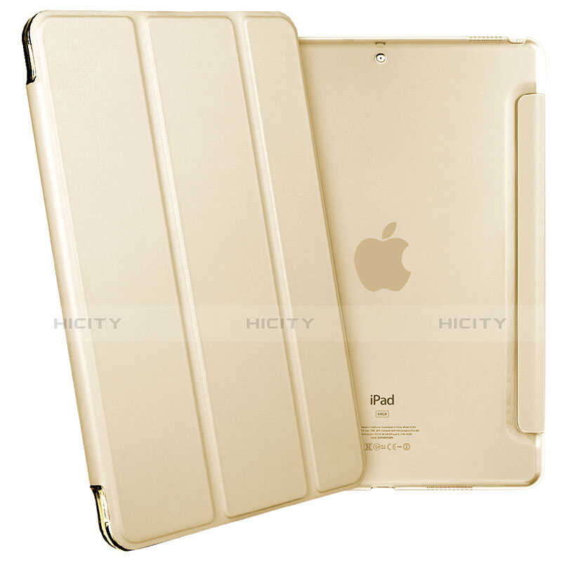 Coque Portefeuille Livre Cuir pour Apple iPad Pro 10.5 Or Plus