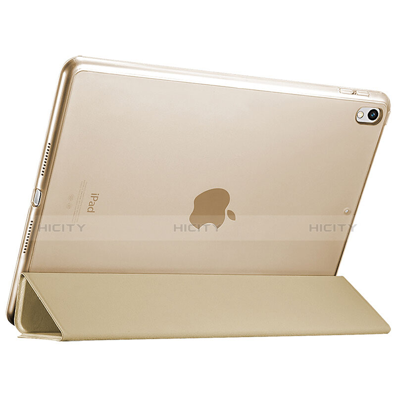 Coque Portefeuille Livre Cuir pour Apple iPad Pro 10.5 Or Plus