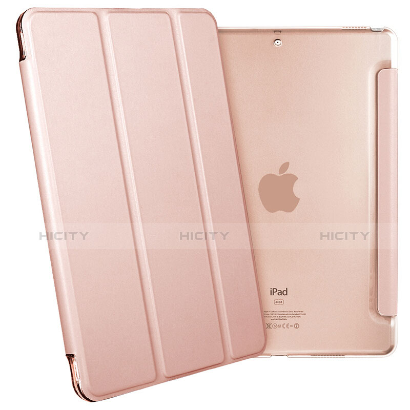 Coque Portefeuille Livre Cuir pour Apple iPad Pro 10.5 Or Rose Plus