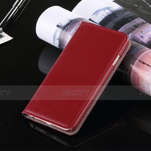 Coque Portefeuille Livre Cuir pour Apple iPhone 6S Plus Rouge Plus