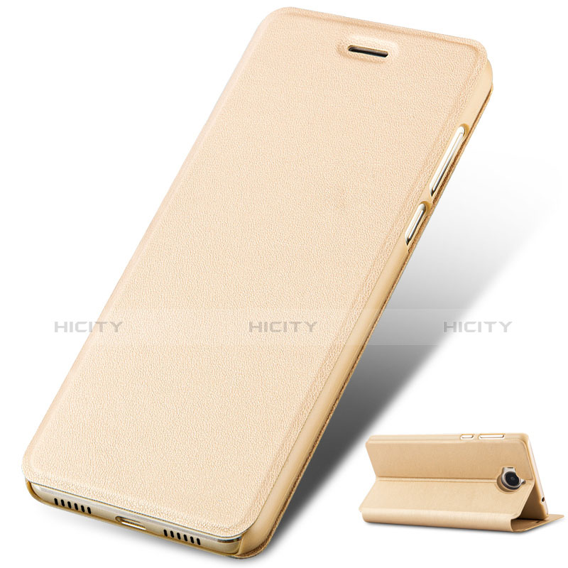 Coque Portefeuille Livre Cuir pour Huawei Honor Play 6 Or Plus