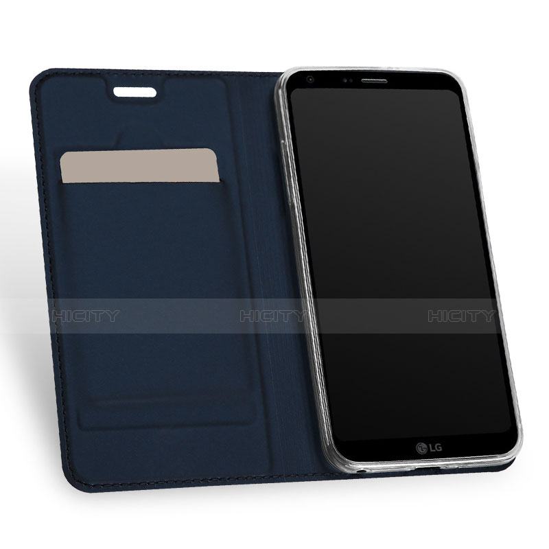 Coque Portefeuille Livre Cuir pour LG Q6 Bleu Plus