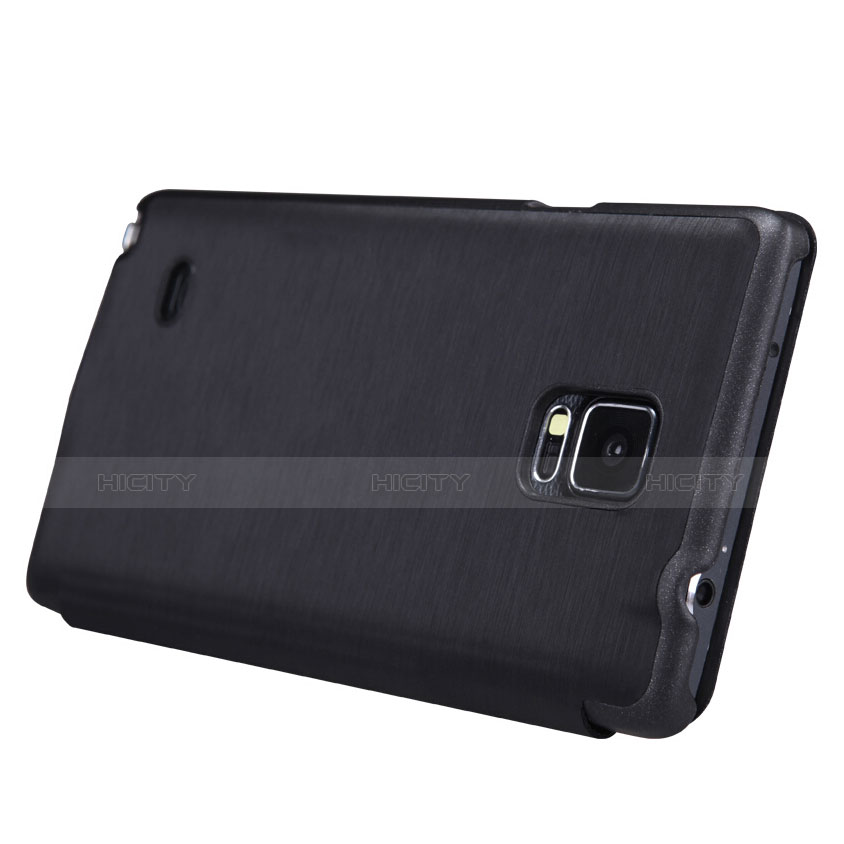 Coque Portefeuille Livre Cuir pour Samsung Galaxy Note 4 SM-N910F Noir Plus
