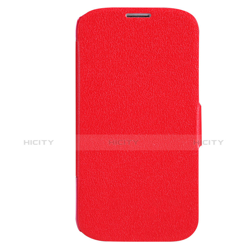 Coque Portefeuille Livre Cuir pour Samsung Galaxy S4 i9500 i9505 Rouge Plus