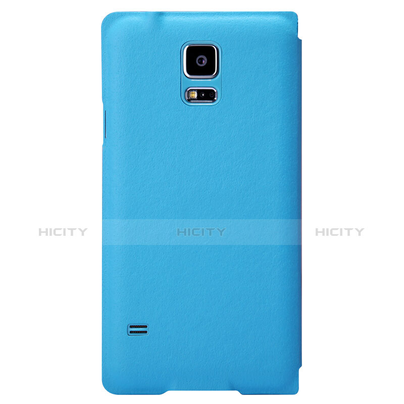 Coque Portefeuille Livre Cuir pour Samsung Galaxy S5 Duos Plus Bleu Ciel Plus