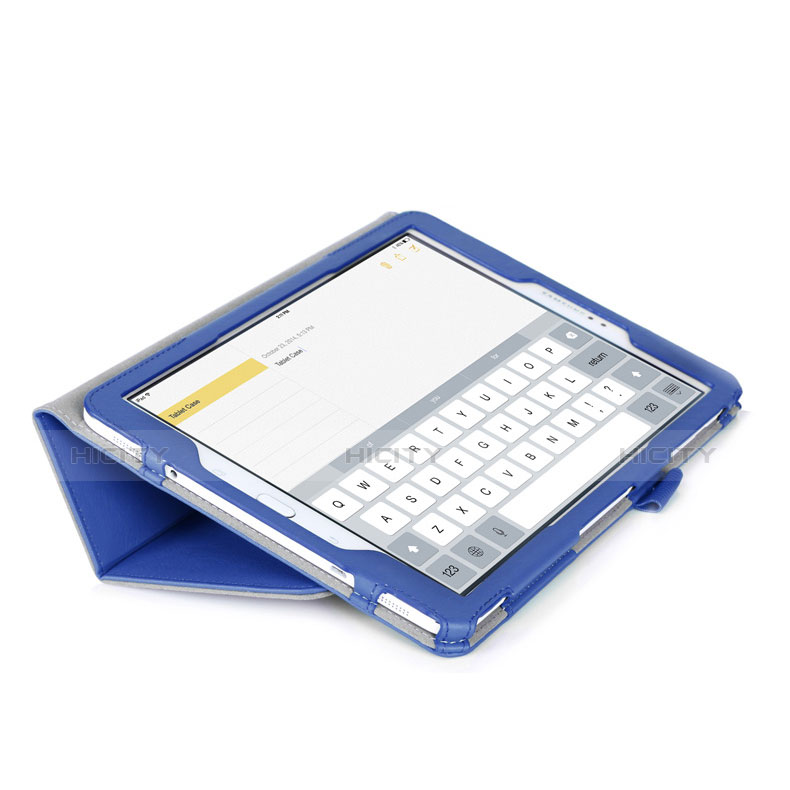 Coque Portefeuille Livre Cuir pour Samsung Galaxy Tab S2 9.7 SM-T810 SM-T815 Bleu Plus