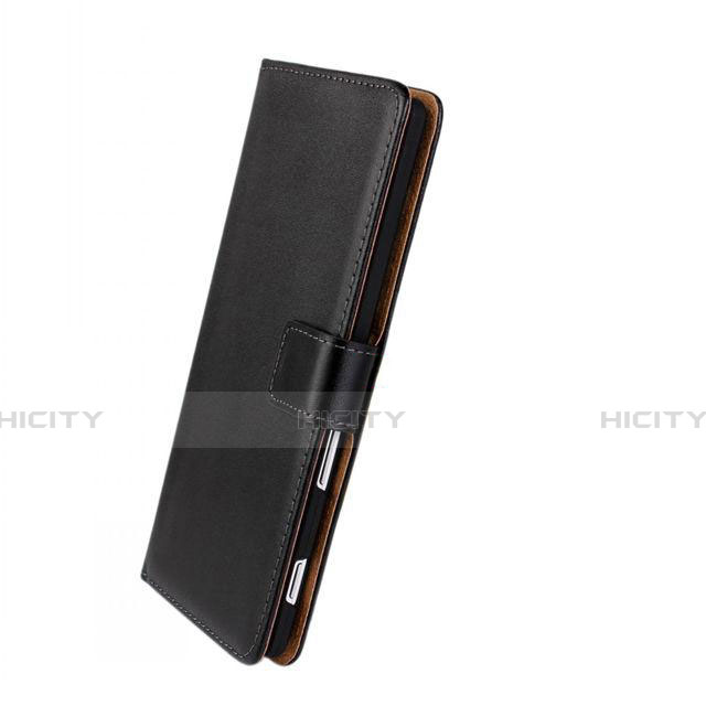 Coque Portefeuille Livre Cuir pour Sony Xperia T3 Noir Plus