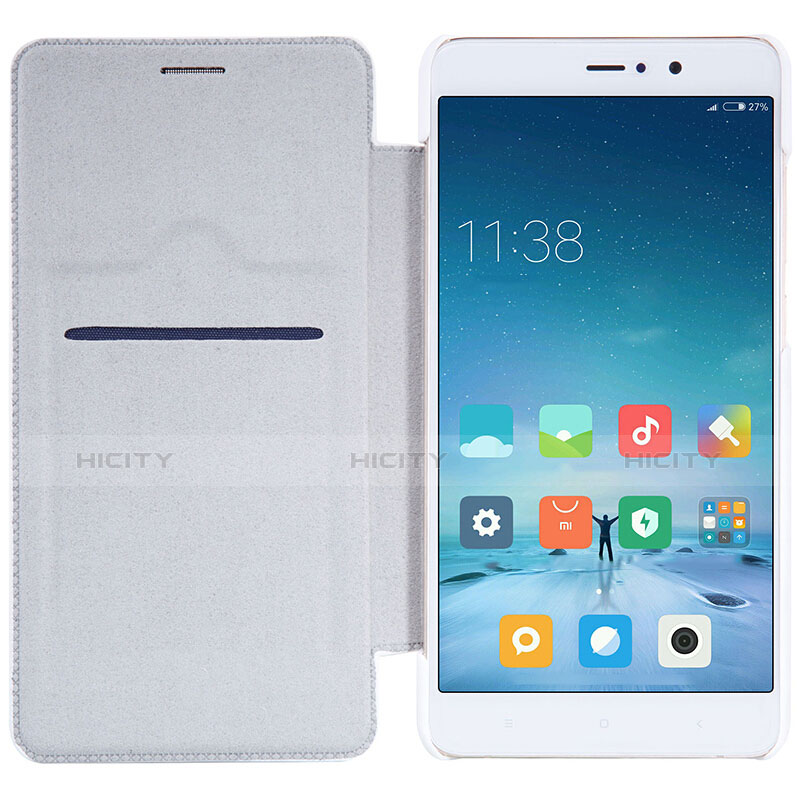 Coque Portefeuille Livre Cuir pour Xiaomi Mi 5S Plus Blanc Plus