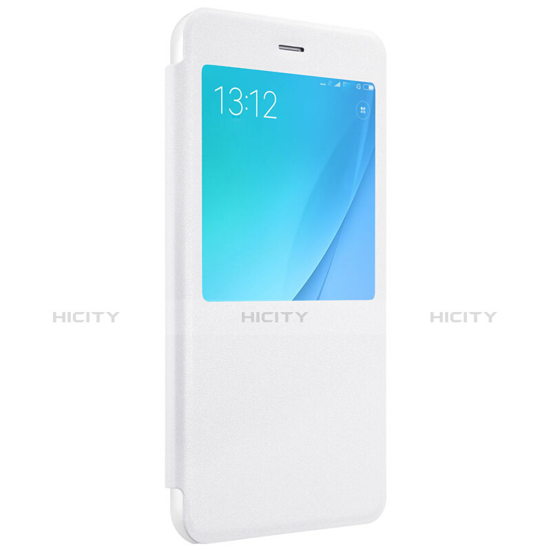 Coque Portefeuille Livre Cuir pour Xiaomi Mi 5X Blanc Plus