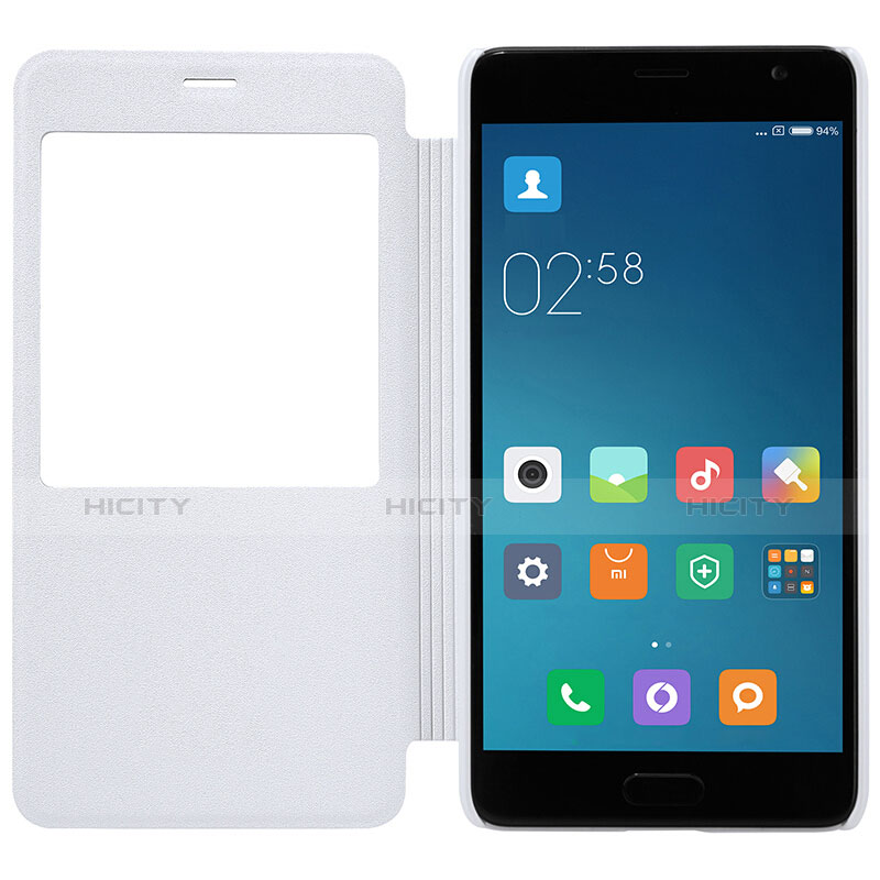 Coque Portefeuille Livre Cuir pour Xiaomi Redmi Pro Blanc Plus