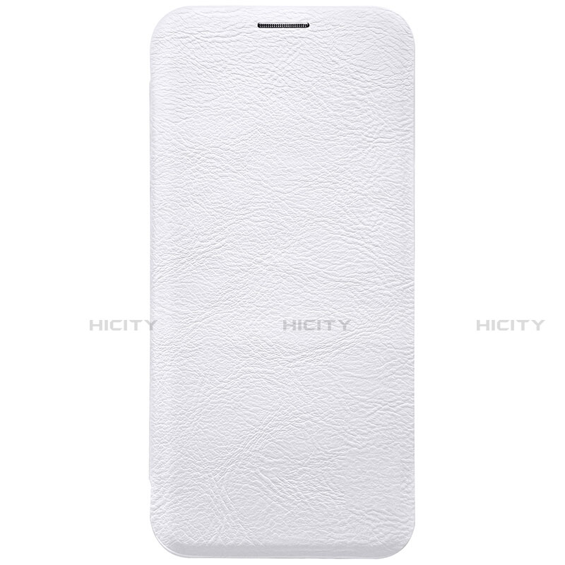 Coque Portefeuille Livre Cuir S01 pour Samsung Galaxy S8 Plus Blanc Plus
