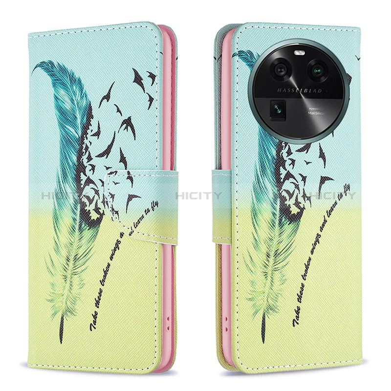 Coque Portefeuille Motif Fantaisie Livre Cuir Etui Clapet B01F pour Oppo Find X6 Pro 5G Plus