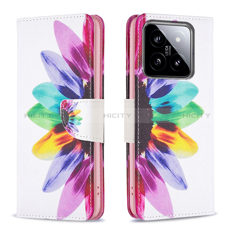 Coque Portefeuille Motif Fantaisie Livre Cuir Etui Clapet B01F pour Xiaomi Mi 14 5G Plus