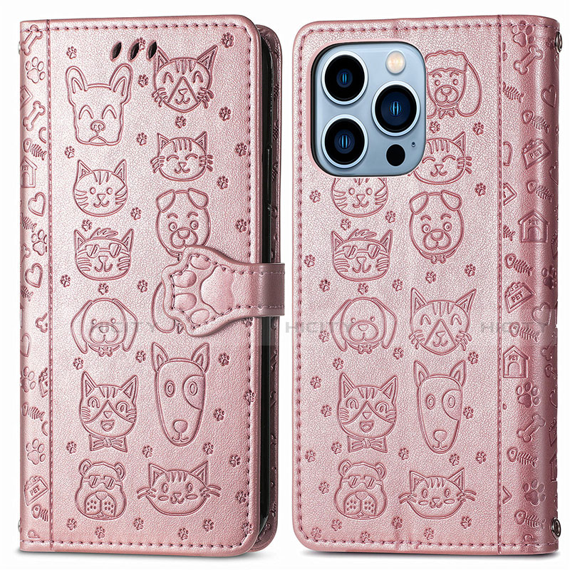 Coque Portefeuille Motif Fantaisie Livre Cuir Etui Clapet H12 pour Apple iPhone 13 Pro Plus