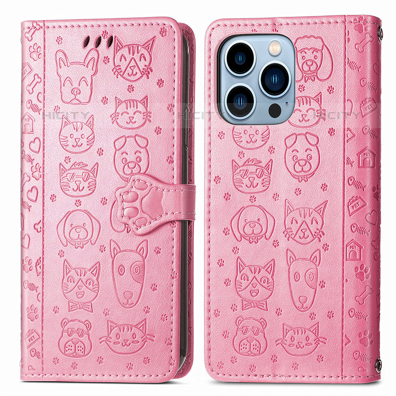 Coque Portefeuille Motif Fantaisie Livre Cuir Etui Clapet H12 pour Apple iPhone 15 Pro Max Plus