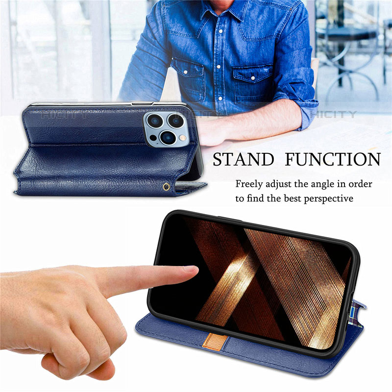 Coque Portefeuille Motif Fantaisie Livre Cuir Etui Clapet H15 pour Apple iPhone 15 Pro Plus