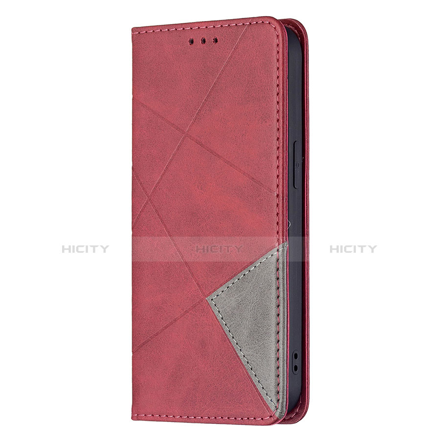 Coque Portefeuille Motif Fantaisie Livre Cuir Etui Clapet L04 pour Apple iPhone 14 Rouge Plus