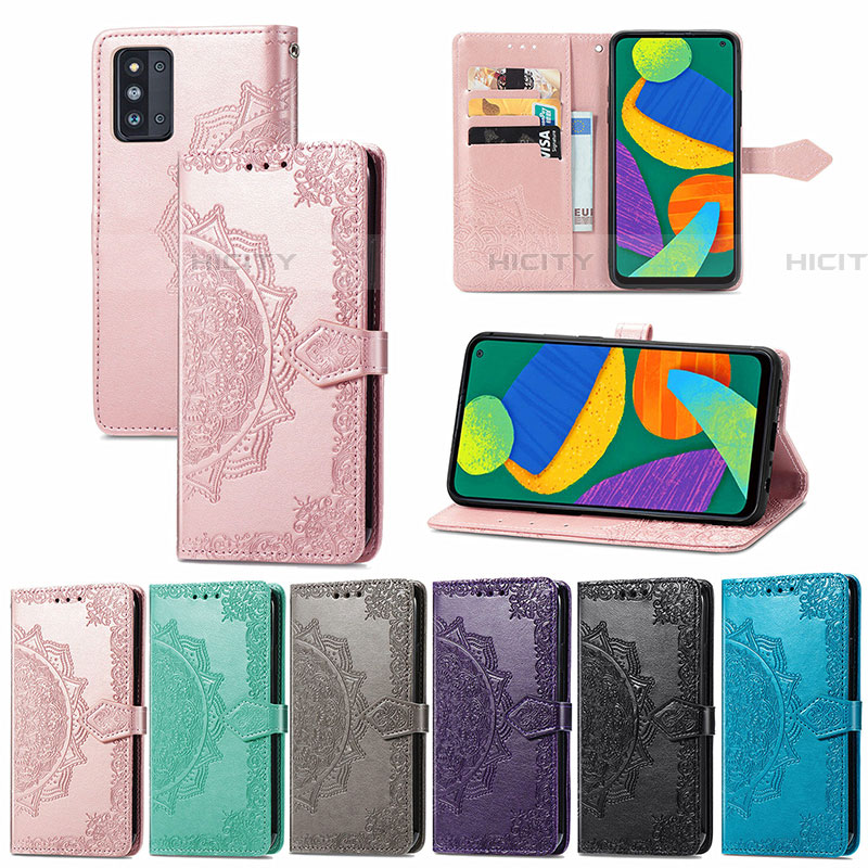 Coque Portefeuille Motif Fantaisie Livre Cuir Etui Clapet pour Samsung Galaxy F52 5G Plus