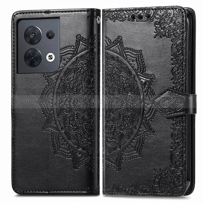 Coque Portefeuille Motif Fantaisie Livre Cuir Etui Clapet pour Xiaomi Redmi Note 13 5G Noir Plus
