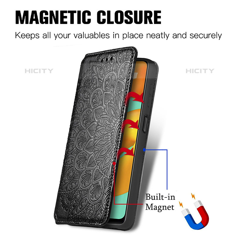Coque Portefeuille Motif Fantaisie Livre Cuir Etui Clapet S01D pour Samsung Galaxy M32 4G Plus