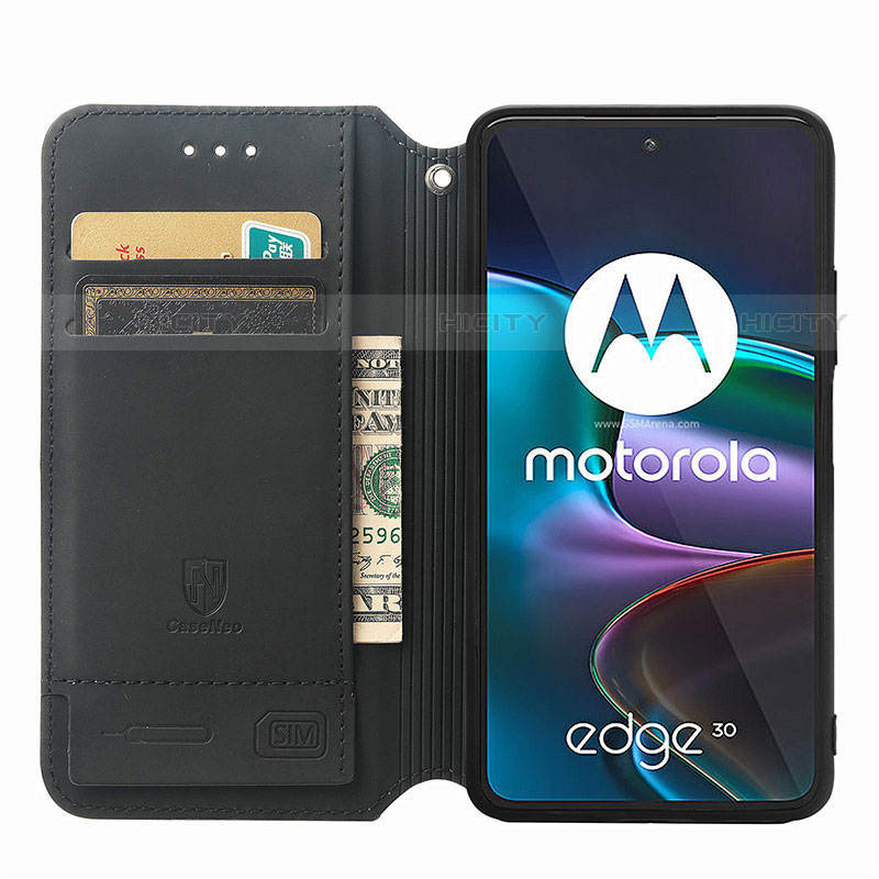 Coque Portefeuille Motif Fantaisie Livre Cuir Etui Clapet S02D pour Motorola Moto Edge 30 5G Plus
