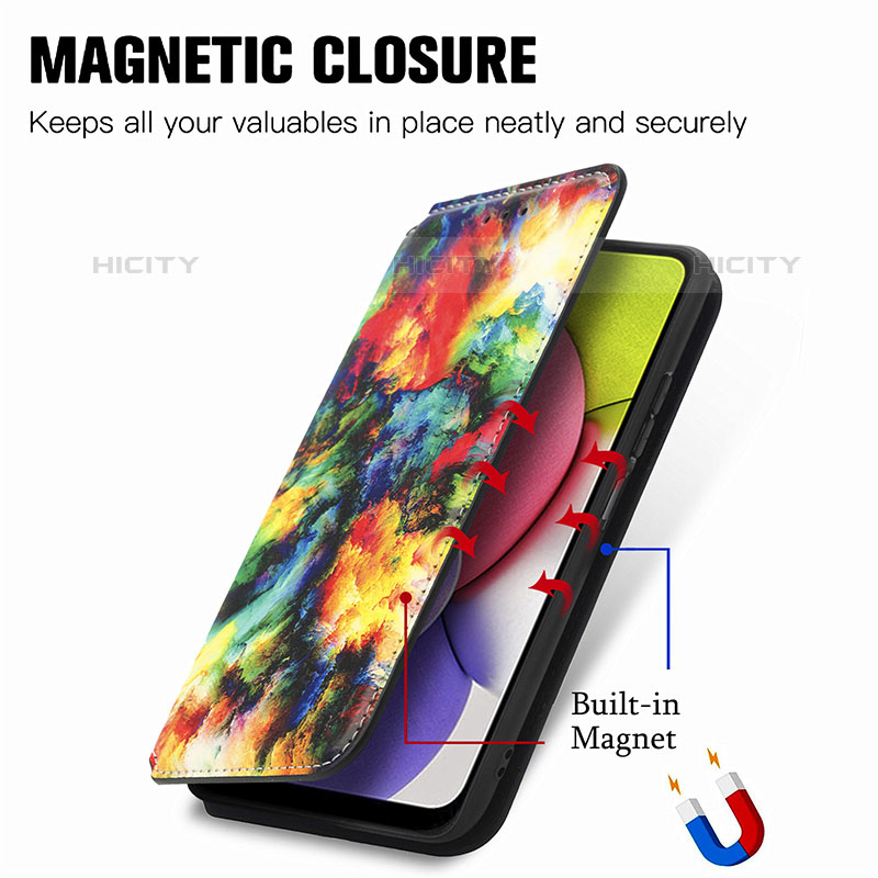 Coque Portefeuille Motif Fantaisie Livre Cuir Etui Clapet S02D pour Samsung Galaxy M02s Plus