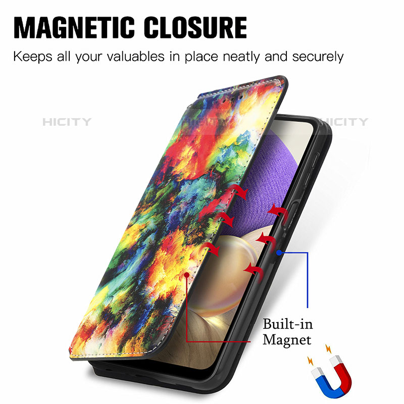Coque Portefeuille Motif Fantaisie Livre Cuir Etui Clapet S02D pour Samsung Galaxy M32 5G Plus
