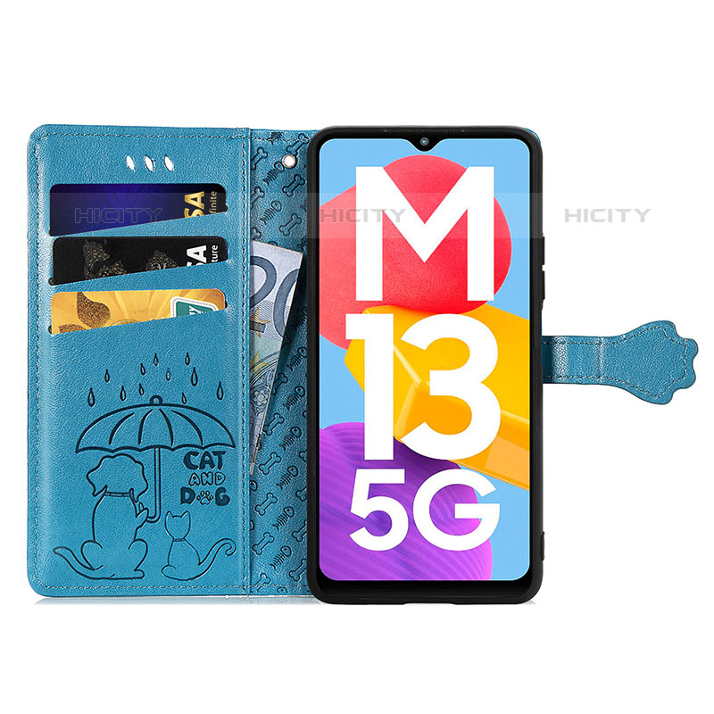 Coque Portefeuille Motif Fantaisie Livre Cuir Etui Clapet S03D pour Samsung Galaxy M13 5G Plus