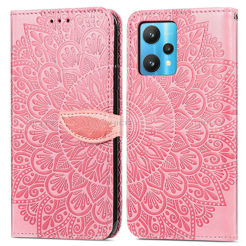 Coque Portefeuille Motif Fantaisie Livre Cuir Etui Clapet S04D pour Realme 9 5G Plus