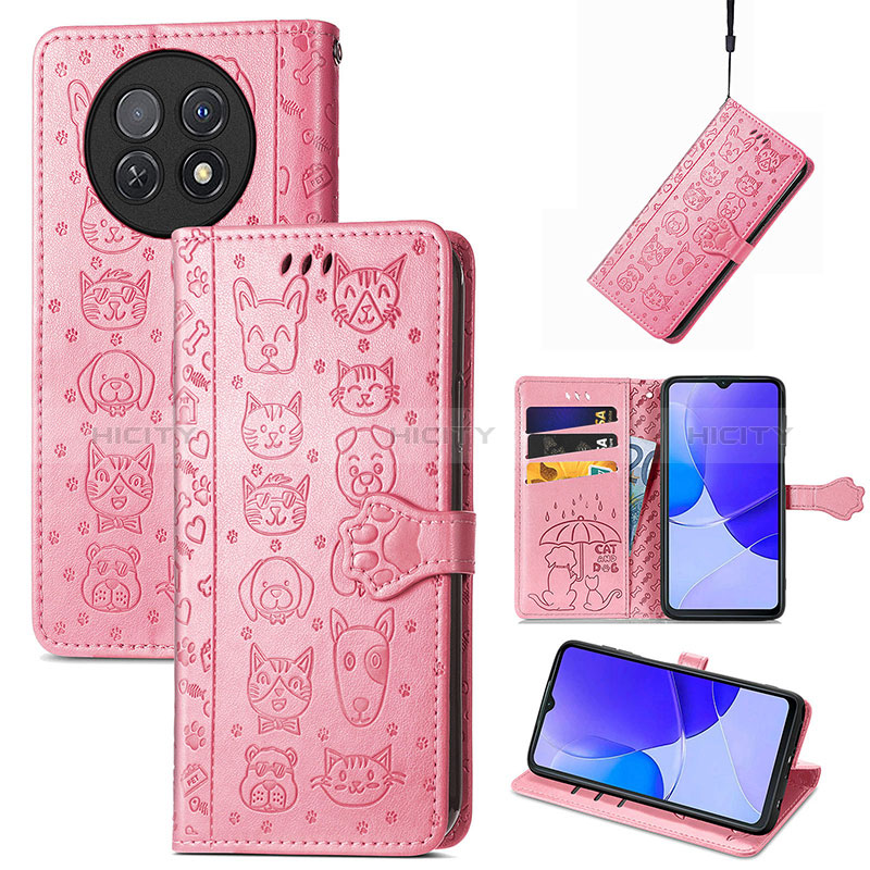 Coque Portefeuille Motif Fantaisie Livre Cuir Etui Clapet S05D pour Huawei Nova Y91 Plus