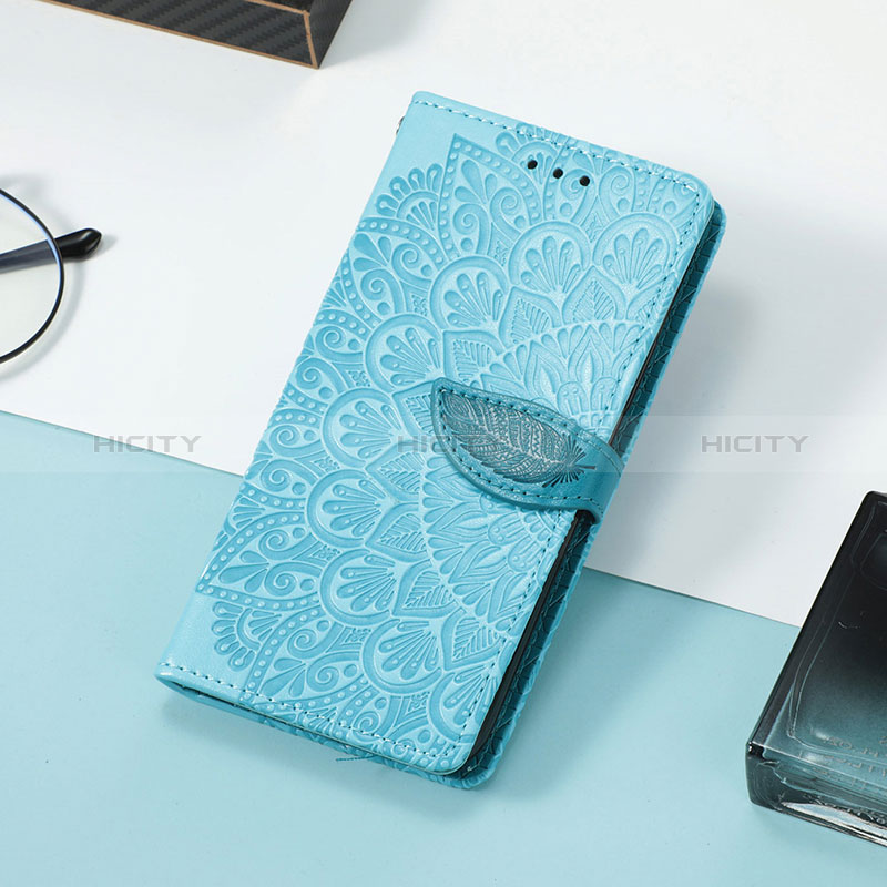 Coque Portefeuille Motif Fantaisie Livre Cuir Etui Clapet S08D pour Huawei Honor X10 Max 5G Bleu Plus