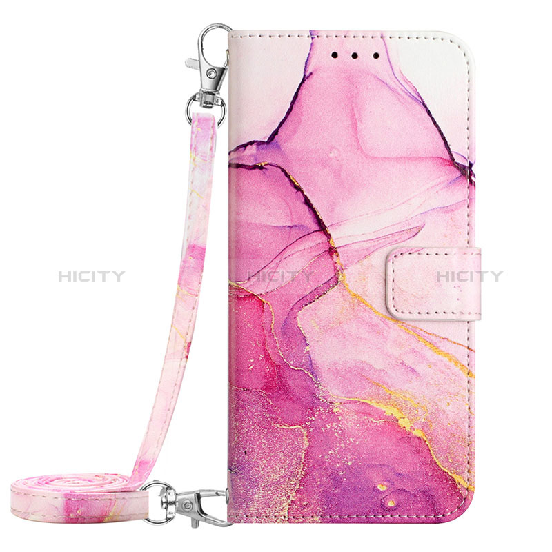 Coque Portefeuille Motif Fantaisie Livre Cuir Etui Clapet YB1 pour Oppo Find X6 Pro 5G Rose Rouge Plus