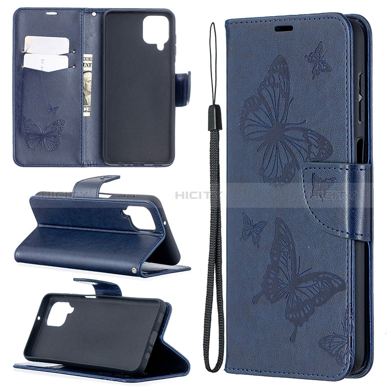 Coque Portefeuille Papillon Livre Cuir Etui Clapet B01F pour Samsung Galaxy M12 Plus