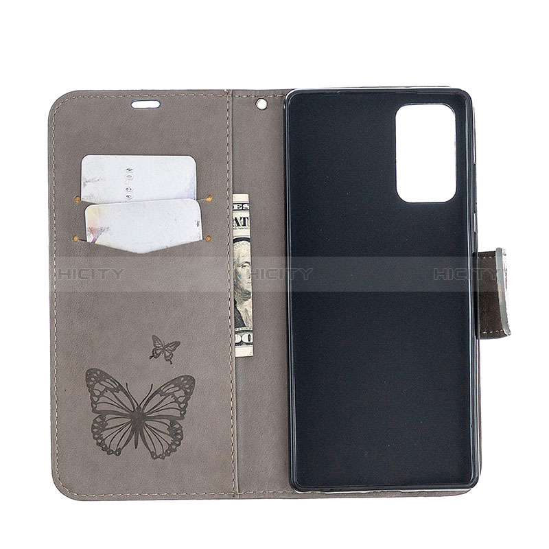 Coque Portefeuille Papillon Livre Cuir Etui Clapet B01F pour Samsung Galaxy Note 20 5G Plus