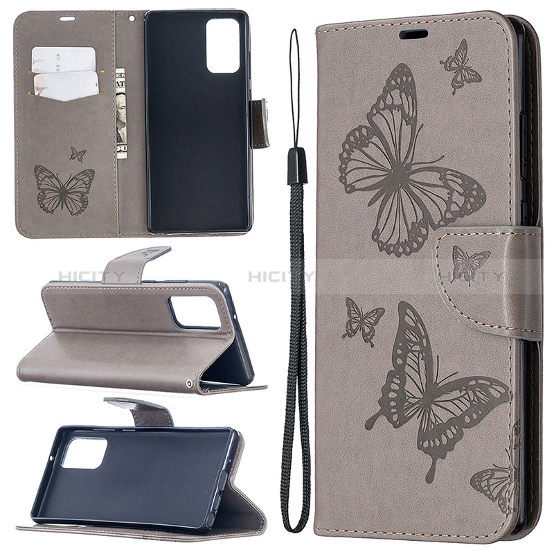 Coque Portefeuille Papillon Livre Cuir Etui Clapet B01F pour Samsung Galaxy Note 20 5G Plus