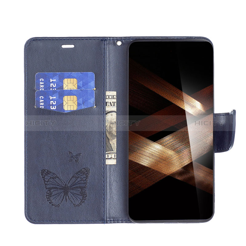 Coque Portefeuille Papillon Livre Cuir Etui Clapet B01F pour Xiaomi Redmi 13C Plus