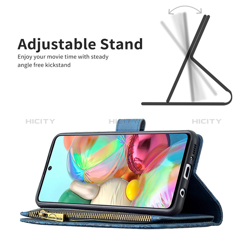 Coque Portefeuille Papillon Livre Cuir Etui Clapet B03F pour Samsung Galaxy A71 4G A715 Plus