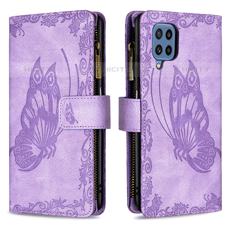 Coque Portefeuille Papillon Livre Cuir Etui Clapet B03F pour Samsung Galaxy M32 4G Plus
