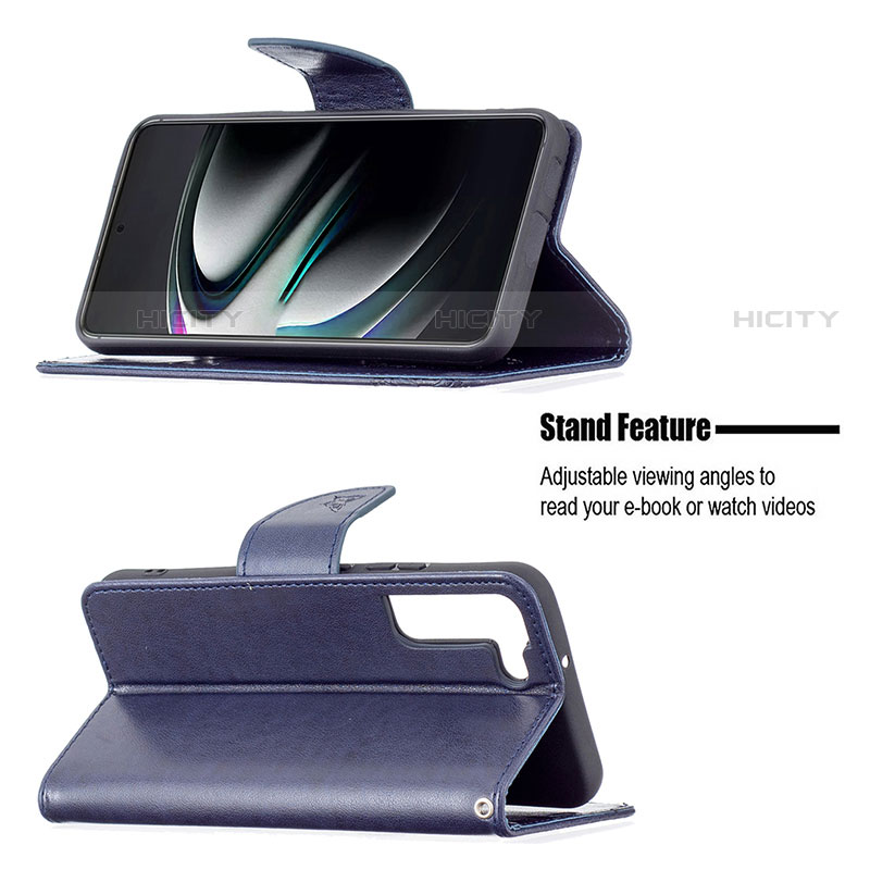 Coque Portefeuille Papillon Livre Cuir Etui Clapet B13F pour Samsung Galaxy S21 5G Plus