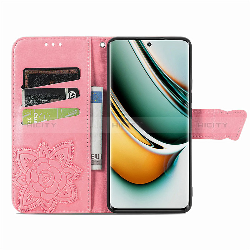 Coque Portefeuille Papillon Livre Cuir Etui Clapet pour Realme 11 Pro 5G Plus