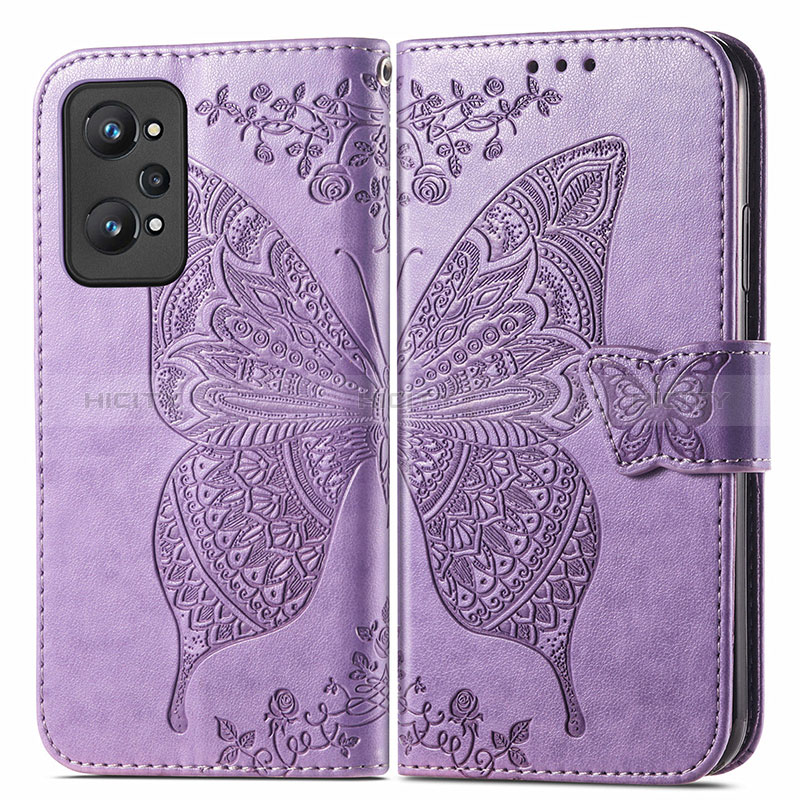 Coque Portefeuille Papillon Livre Cuir Etui Clapet pour Realme GT Neo 3T 5G Plus